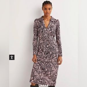 Boden vneck collared dress size 10